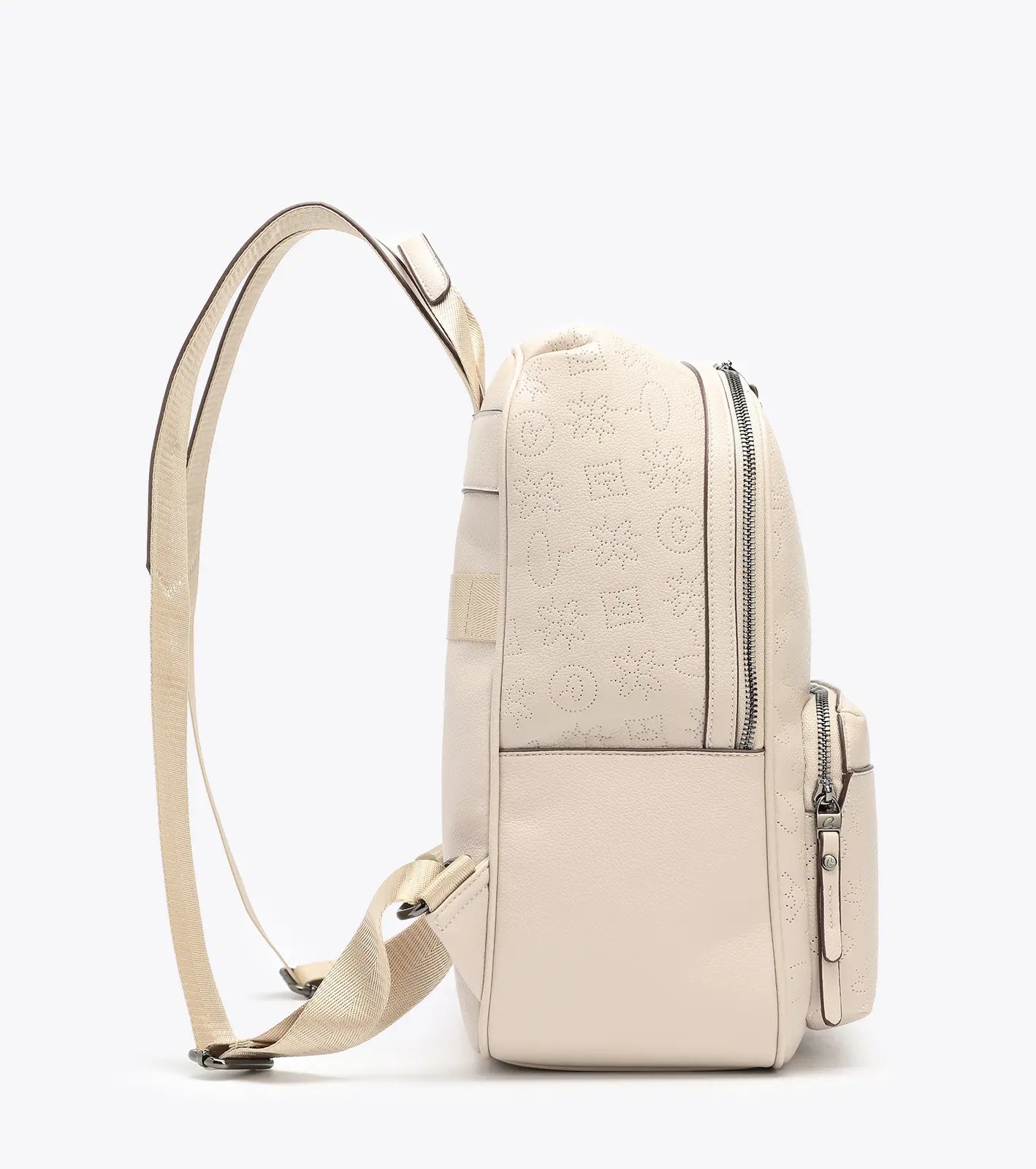 Zaino axel con tasca frontale beige