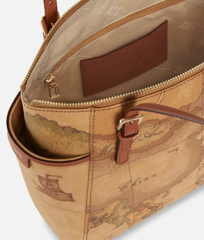 Shopping bag con fibbie 1a classe