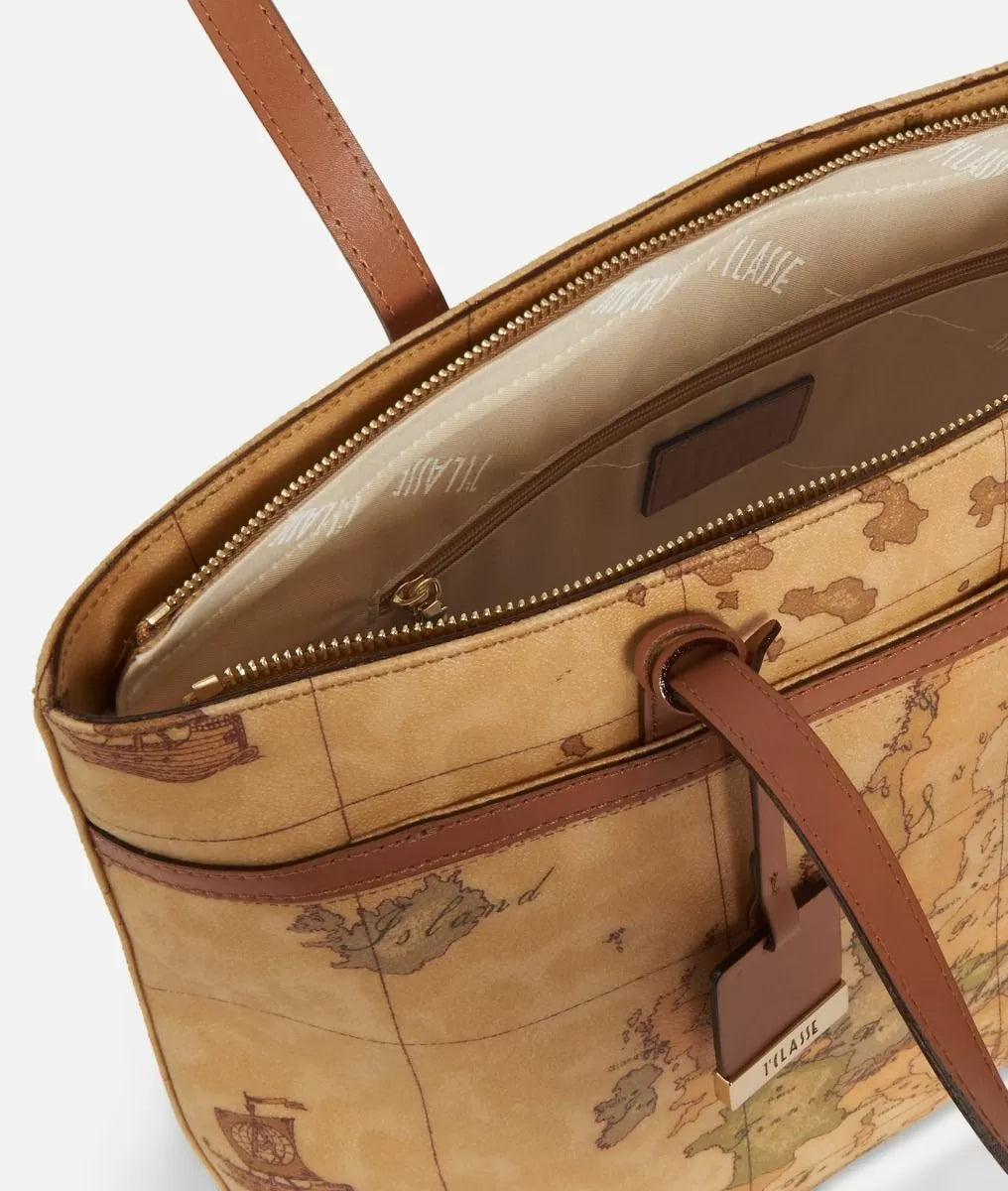 Borsa shopping con tasca 1a classe geo
