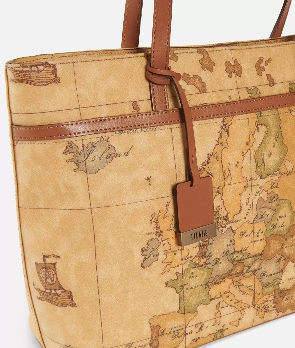 Borsa shopping con tasca 1a classe geo